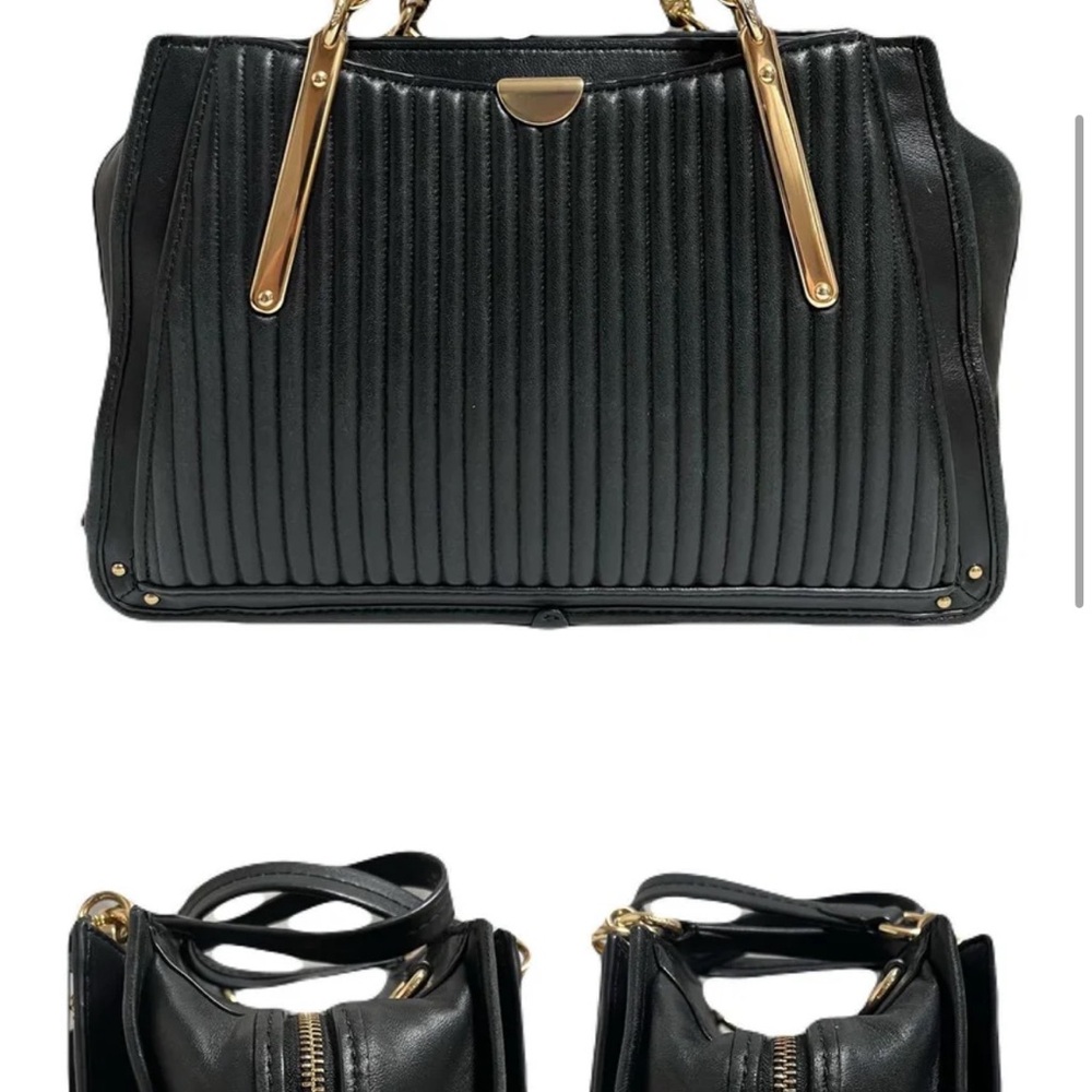 Coach 2way dreamer shoulder bag black studs rivets - Picture 2 of 7